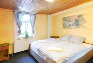 Postel nebo postele na pokoji v ubytování Hotel Plesivec