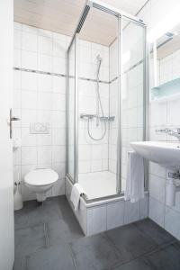 Koupelna v ubytování Hotel Landhaus Adler + 14 fotografií