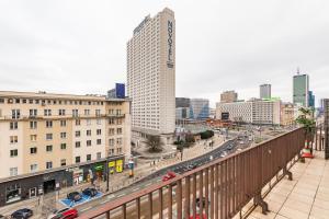 Výhľad na mesto Varšava alebo výhľad na mesto priamo z apartmánu