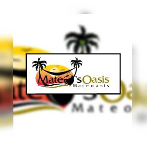 a logo for a margarita company with a picture of a margarita at Mateoasis in Ko Kood