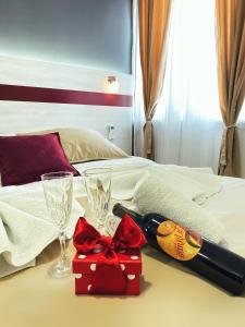 A bed or beds in a room at Apartmani Banja SPA
