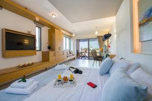 TV a/nebo společenská místnost v ubytování Lilium Luxury Suites