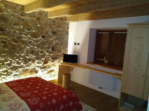 Postel nebo postele na pokoji v ubytování Greuth Hutte
