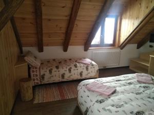 Postel nebo postele na pokoji v ubytování Greuth Hutte