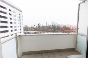 Balkon lub taras w obiekcie Apartament 5k Szczecin