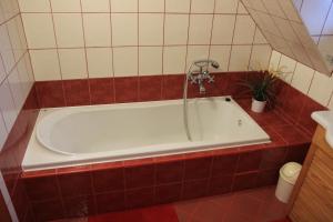 Koupelna v ubytování Ubytování Samotín