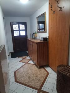 Kuchyň nebo kuchyňský kout v ubytování Apartmán Ústie