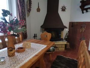 Posezení v ubytování Apartmán Ústie