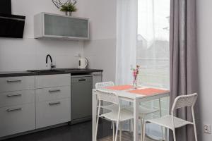 Kuchyňa alebo kuchynka v ubytovaní APARTAMENT Piątka