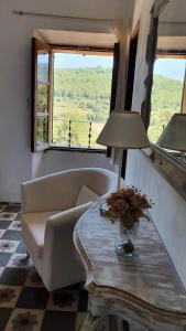 A seating area at Casa Castellitx Mallorca