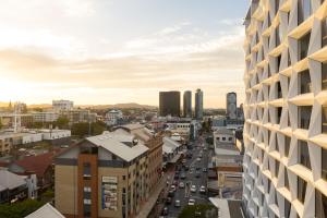a view of a city with a tall building at Hotel X Brisbane Fortitude Vly, Vignette Collection in Brisbane