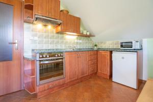 Kuchyň nebo kuchyňský kout v ubytování Apartmán Lípa-Lipno