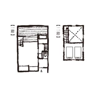 a floor plan of the proposed renovations to a building at Yamakikan in Naganohara