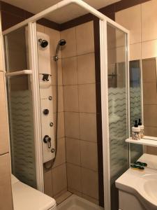 Koupelna v ubytování Appartement cosy 100m plage de Pentrez + 38 fotografií