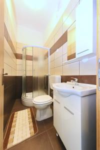 Ένα μπάνιο στο Apartment in Vir with sea view, terrace, air conditioning, Wi-Fi (4595-5)