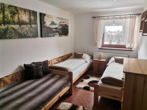 Posezení v ubytování Apartmán Ústie