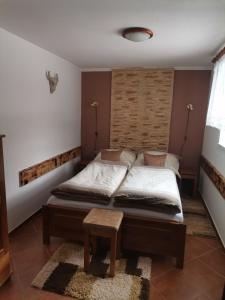 Postel nebo postele na pokoji v ubytování Apartmán Ústie