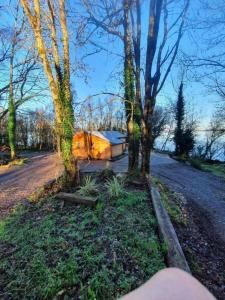 Foto sihtkohas Portroe asuva majutusasutuse Stunning log cabin on the lake galeriist