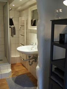 Koupelna v ubytování Ferienwohnung Gartenglück