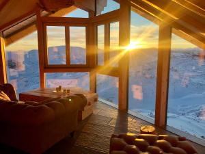 山景或在山林小屋看到的山景