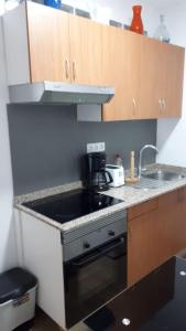 A kitchen or kitchenette at apartamento Canary Style 2 las canteras
