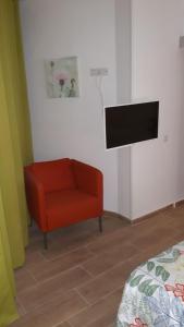 A television and/or entertainment centre at apartamento Canary Style 2 las canteras
