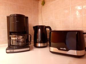 Coffee and tea making facilities at ILIOCHARI sea view apartments Oropos - Kalamos