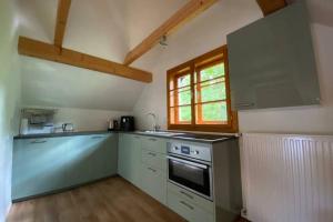 Kuchyň nebo kuchyňský kout v ubytování Ferienhaus Blommers