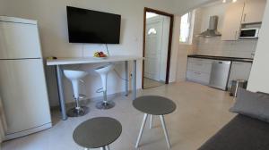 Kuchyň nebo kuchyňský kout v ubytování Apartments Stijak-Sorum