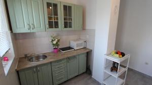 Kuchyň nebo kuchyňský kout v ubytování Apartments Stijak-Sorum