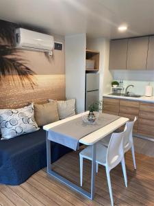 Кухня или мини-кухня в Mobile Homes AZZURRO
