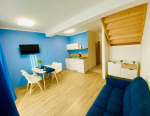 Kuchyň nebo kuchyňský kout v ubytování Resort Rybníček