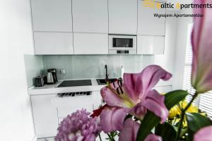 A kitchen or kitchenette at Baltic-Apartments - Flotylla 14 Bay View
