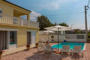 En balkon eller terrasse på Kuca Ujdenica