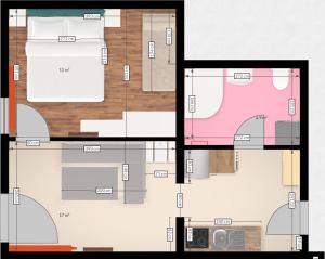 Plan piętra w obiekcie Apartments Margarethenbad