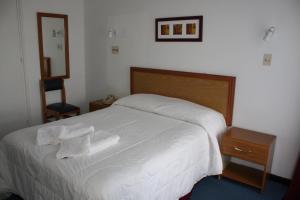 Voodi või voodid majutusasutuse Hotel Escorial toas