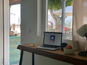 A television and/or entertainment centre at The Tree House Tenerife