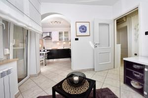 Kuchyň nebo kuchyňský kout v ubytování Apartments Lavizatic
