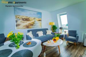 Baltic Apartments - Apartamenty Bałtyk Bay View tesisinde bir oturma alanı