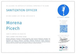 Certifikát, hodnocení, plakát nebo jiný dokument vystavený v ubytování B&B Morena