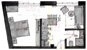 Plán poschodí v ubytovaní Apartments Galumbo - bleiben & genießen