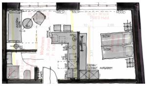 Plán poschodí v ubytovaní Apartments Galumbo - bleiben & genießen