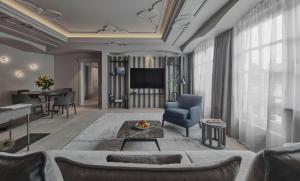Sjónvarps- og/eða afþreyingartæki á Hotel Weisses Roessl