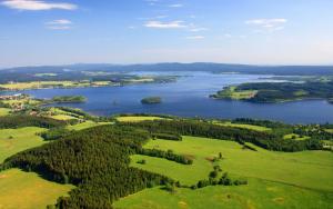 Skats uz naktsmītni Lipno - Seepark Residence no putna lidojuma