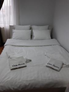 Postel nebo postele na pokoji v ubytování Casa Aurora