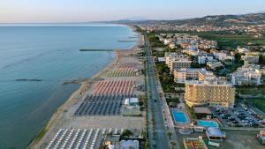 an aerial view of a city and the ocean at Hotel Maxim's in Martinsicuro