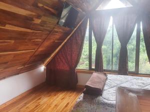 Posezení v ubytování Cabañas La Laguna