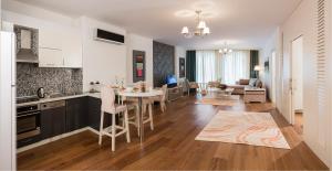 Kuchyň nebo kuchyňský kout v ubytování Turkuaz Suites Bosphorus