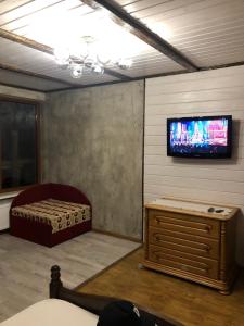 TV a/nebo společenská místnost v ubytování Korona Karpat
