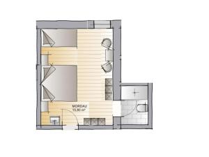 Půdorys ubytování Gästehaus Siegllehen
